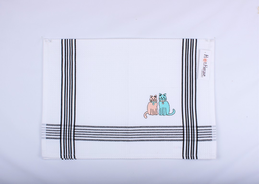 Friends embroidered tea towel. Code: TT-FRI image 0
